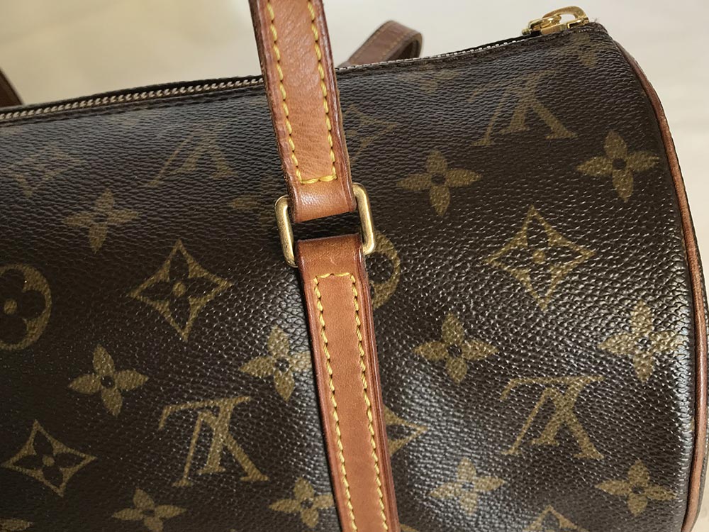 Brown Louis Vuitton Monogram Papillon 30 Handbag, Borsa Louis Vuitton  Trocadéro in pelle monogram rossa